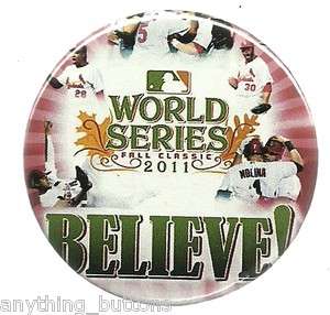   Series Champion St. Louis Cardinals MLB Baseball Button or Magnet #3