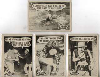 GILLIGANS ISLAND TRADING CARDS LOT OF 4 1965 TV SKIPPER, PROFESSOR TV 
