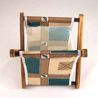 Pattern Fabric Wood Frame Fold Storage Basket – 8 Different Pattern 