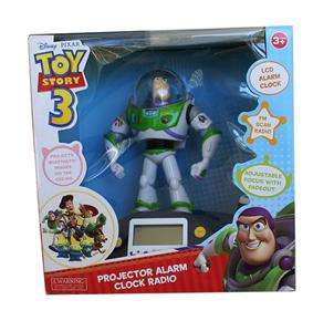 NEW Disney Toy Story Buzz Lightyear Projector Alarm Clock Radio  