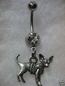 NAVEL BELLY RING CHIHUAHUA TACO BELL DOG BODY JEWELRY  