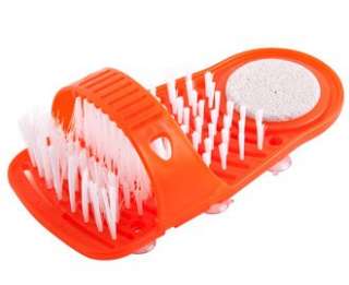 Feet Foot Scrubber Clean Scrub Brush Massager + Pumice  