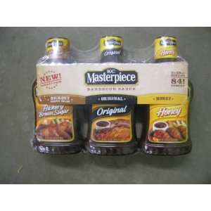 KC Masterpiece Barbecue Sauce BBQ Variety 3 Pack   Includes Hickory 