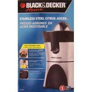 Black & Decker HJ100S Chrome Citrus Juicer  Kitchen 