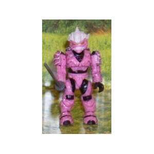  Halo Wars Mega Blocks LOOSE Mini Figure UNSC Pink Hayabusa 