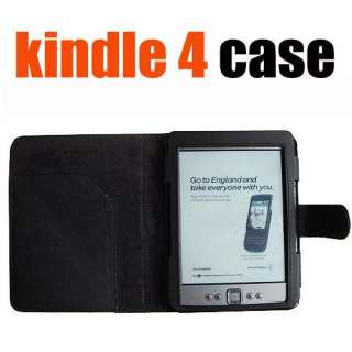 Fashion Leather Case Cover Skin Pouch for  Kindle 4 4G 4th Gen 
