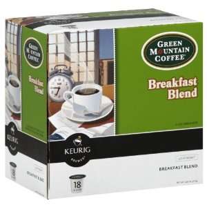 Keurig Green Mountain Coffee K cups, Coffee, Breakfast Blend, Light 