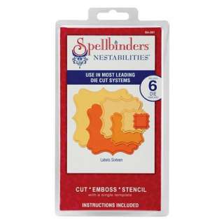 Spellbinders Labels 16 Spellbinders Nestabilities Dies product details 