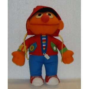  Muppets; 13 Ernie; Plush Stuffed Toy Doll; Button, Buckle 