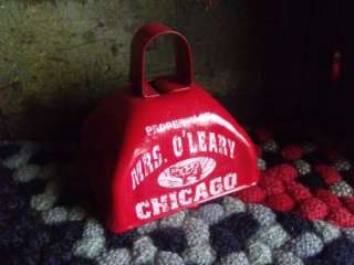   Red Tin Cow Bell Mrs. OLeary Chicago Souvenir ItsaHOOT  