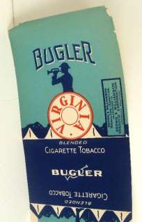 Vintage Bugler Virginia Cigarette Tobacco Label  