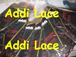 LACE Addi 2 Pairs Circular Knitting Needles Turbo Knit  