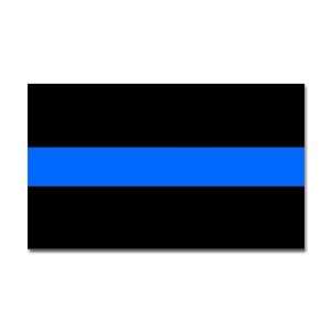   Line Police Sheriff Car Decal / Sticker   Blue & Black Automotive