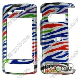 LG Env Touch VX11000 Colored Zebra Hard Case Cover W  
