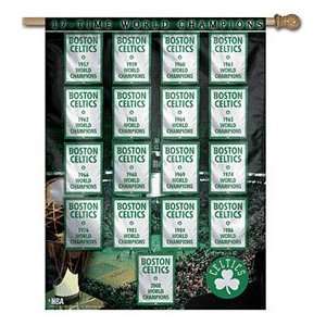  Boston Celtics NBA 27 X 37 Banner 17 Time Champions 
