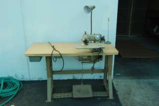 Consew Blind Stitch Model 817 Sewing Machine Industrial Table Used 