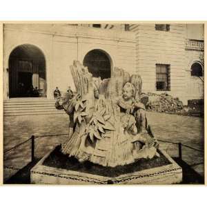  1899 Print Blind Mans Bluff Children Hide Seek Statue 1893 