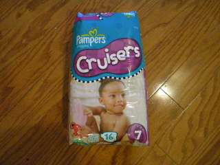 Pampers Cruisers Size 7 Jumbo Size 16ct Diapers  
