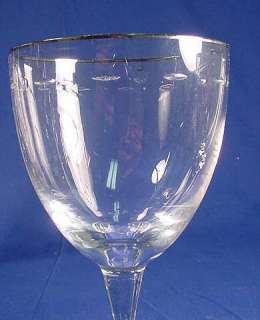 Noritake Crystal Water Goblets PALAIS SILK PLATINUM NEW  