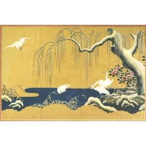 Caspari Holiday Cards Japanese Birds and Flowers in Winter Box of 20 