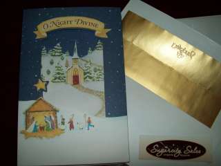 NIB DAYSPRING SILENT NIGHT POP UP 3 D CHRISTMAS HOLIDAY CARDS ENV 12 
