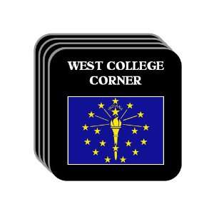  US State Flag   WEST COLLEGE CORNER, Indiana (IN) Set of 4 