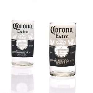  Recycled Corona Extra Beer Bottle Glasses 