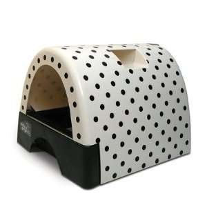   10103 Designer Cat Litter Box with Polka Dot Cover
