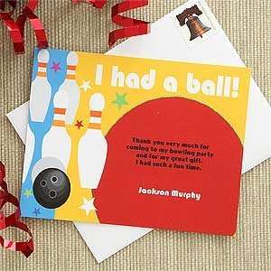  Personalized Bowling Thank You Note Cards Health 