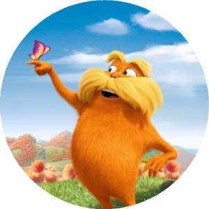 Dr. Suess   The Lorax   Edible Photo Cup Cake Toppers   12 per set   $ 