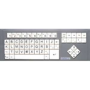 LX Large in ABC Order   Print Computer Keyboard USB Wired (White Keys 
