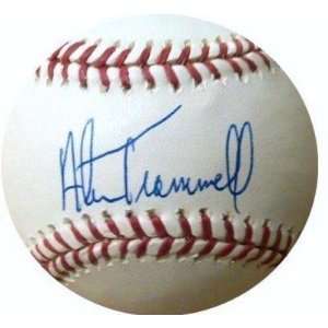 Alan Trammell Autographed Ball   NEW IRONCLAD   Autographed Baseballs