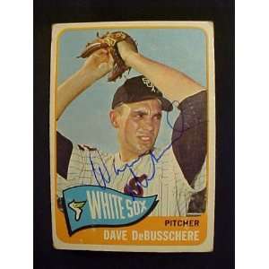 Dave DeBusschere Chicago White Sox #297 1965 Topps Autographed 