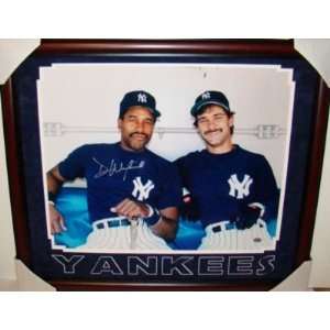 Dave Winfield Autographed Picture   Framed 16X20 JSA   Autographed MLB 
