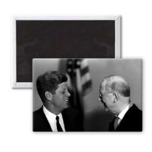  John F. Kennedy and Eamon De Valera   3x2 inch Fridge 