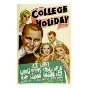 College Holiday, Mary Boland, Jack Benny, Gracie Allen, George Burns 
