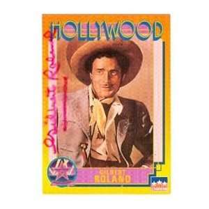 Gilbert Roland autographed Hollywood Walk of Fame trading card