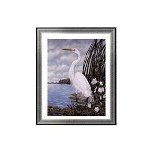  Great White Egret by James Harris 22x28: Kitchen & Dining