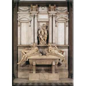  Tomb of Lorenzo de Medici 11x16 Streched Canvas Art by 