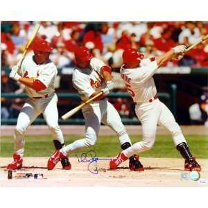 Mark McGwire St. Louis Cardinals 16x20 Autographed Triple Exposure 
