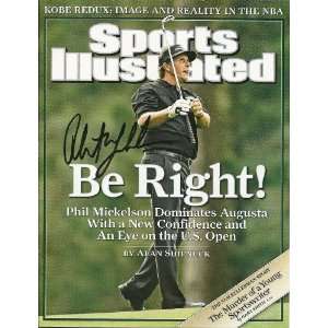 PHIL MICKELSON,GOLF,GOLFER,SIGNED,AUTOGRAPHED,SPORTS ILLUSTRATED,COA