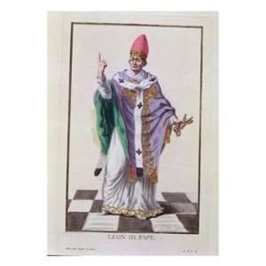  Pope Leo III from Receuil Des Estampes, Representant Les 