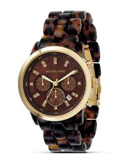 MICHAEL Michael Kors Tortoise Chronograph Bracelet Watch 40 mm 