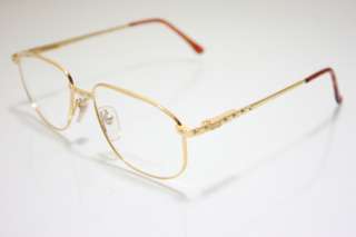 Loris Azzaro Intense 26 18 55mm 18 K Gold Eyewear Eyeglass Frames 55mm