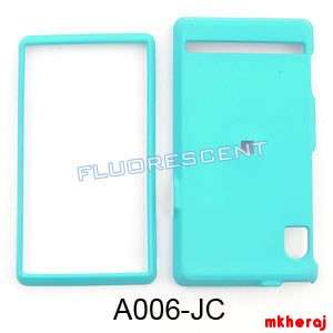 Phone Cover For Motorola Droid A855 Fluorescent Solid Light Blue 