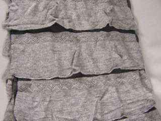   jersey knit fabric lightweight 72 long ruffled scarf 8 wide  