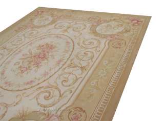 It is a GENIUNE hand WOVEN flat weave AUBUSSON rug Not stitched 