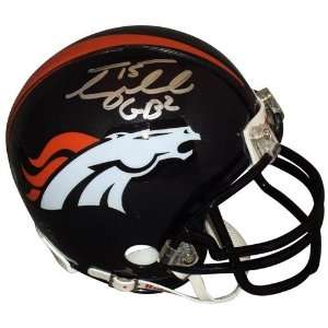  Tim Tebow Autographed Denver Broncos Mini Helmet   Tebow 