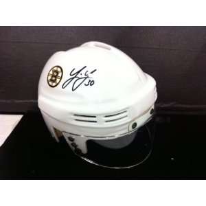 Tim Thomas Hand Signed Autographed Boston Bruins Official Hockey Mini 