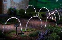 Solar Arch Path Lights Lighted Rope Lighting Yard Wave  